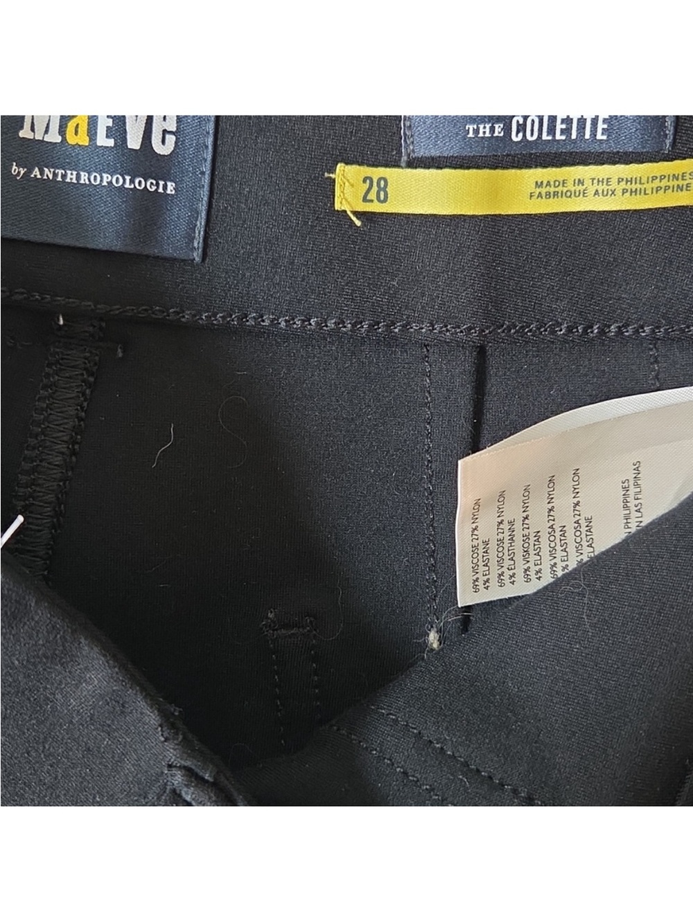Maeve the Colette Black Wide-Leg Cropped Pants - Picture 7 of 7